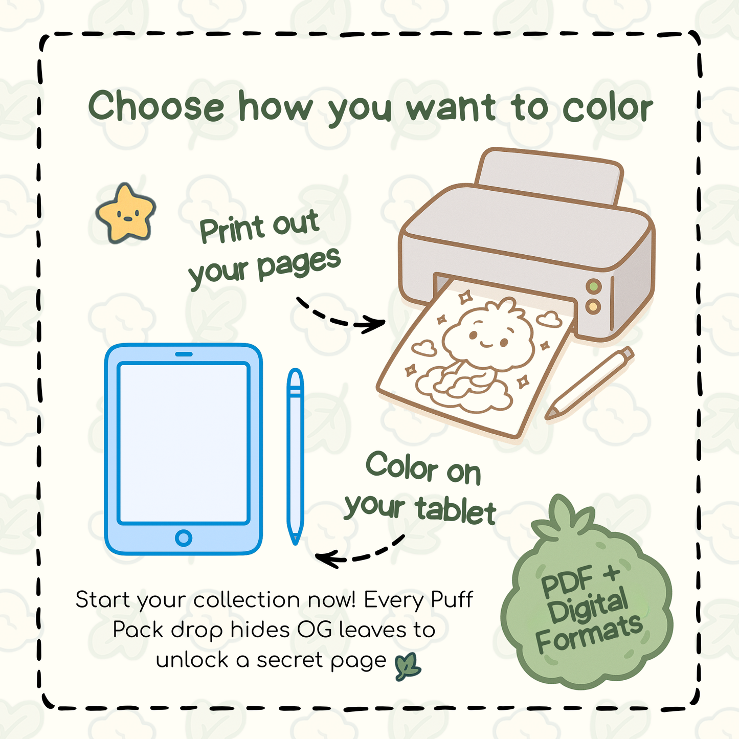 Blooming Of Buddie Digital Coloring Book