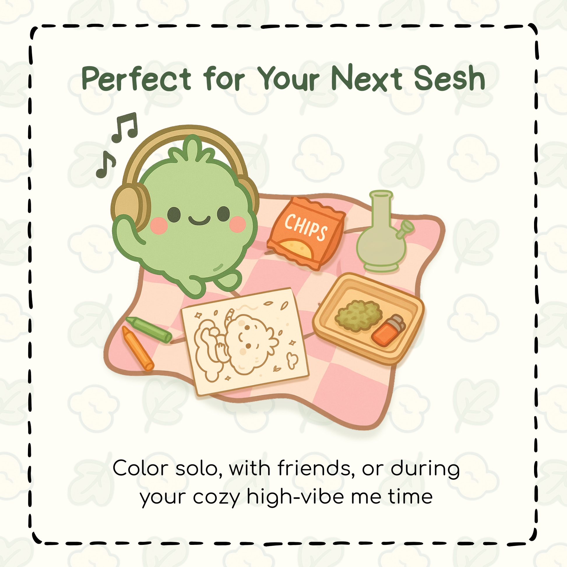 Blooming Of Buddie Print Coloring Book