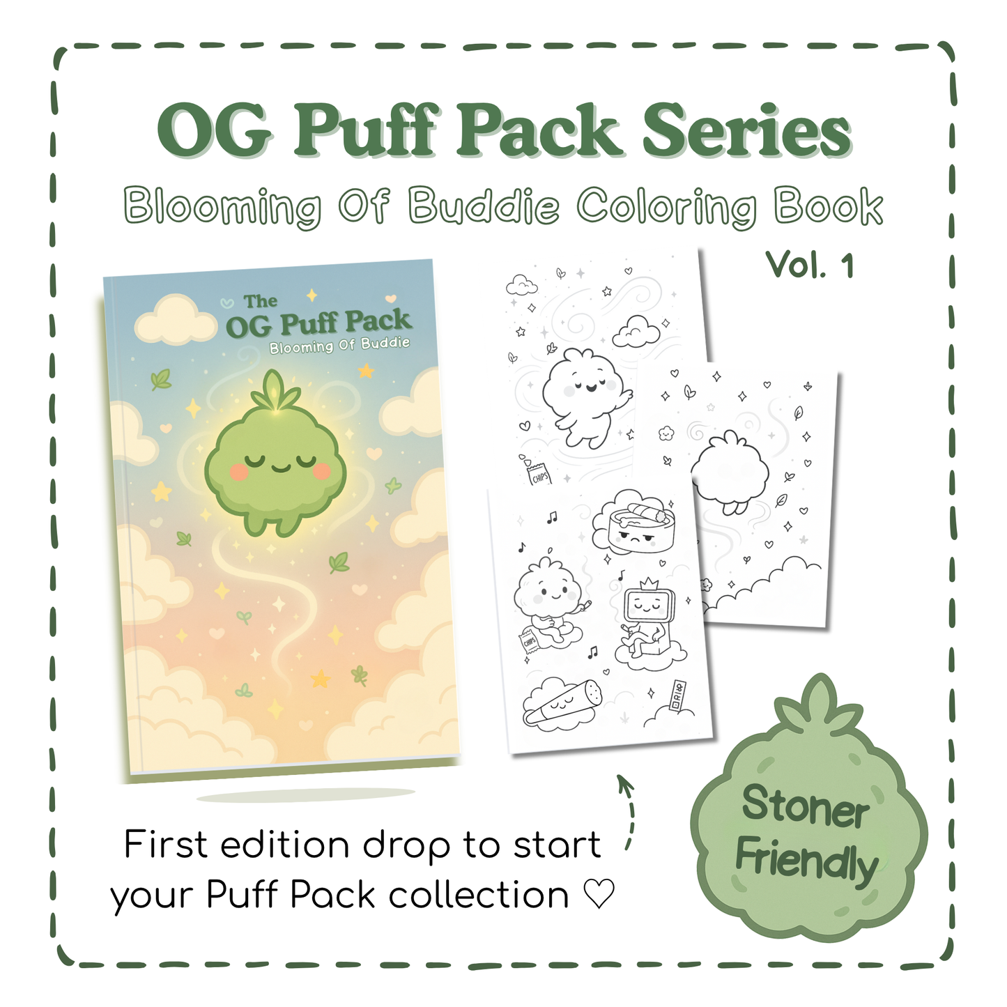 Blooming Of Buddie Print Coloring Book