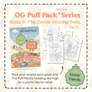 Picnic In The Clouds Mini Digital Coloring Book