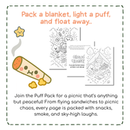 Picnic In The Clouds Mini Digital Coloring Book